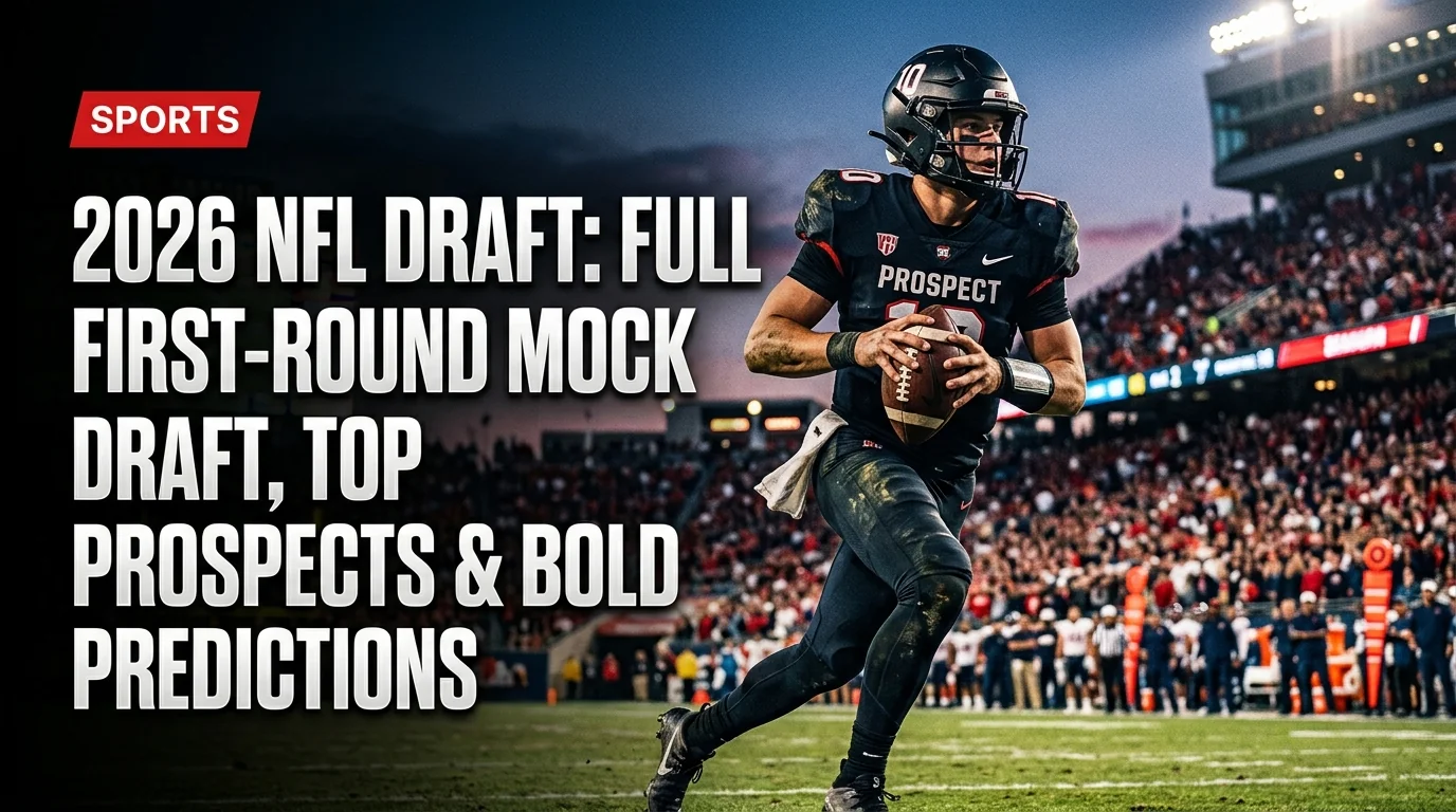 2026 NFL Draft: Full First-Round Mock Draft, Top Prospects & Bold Predictions