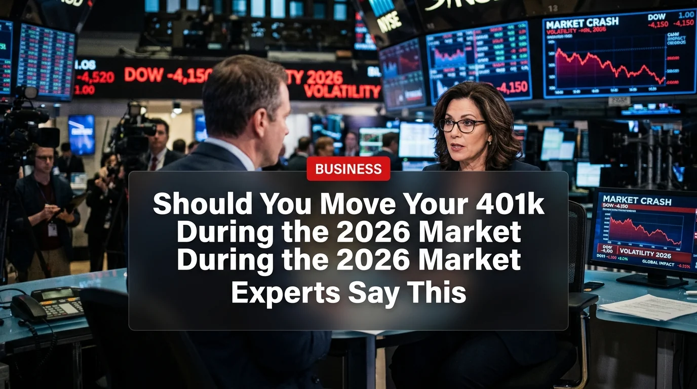 Should You Move Your 401k During the 2026 Market Crash? Experts Say This
