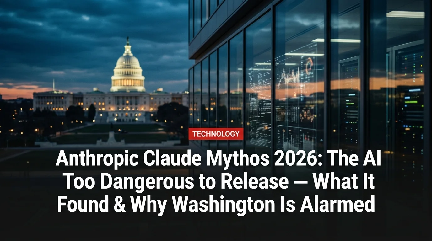 Anthropic Claude Mythos 2026: The AI Too Dangerous to Release — What It Found & Why Washington Is Alarmed