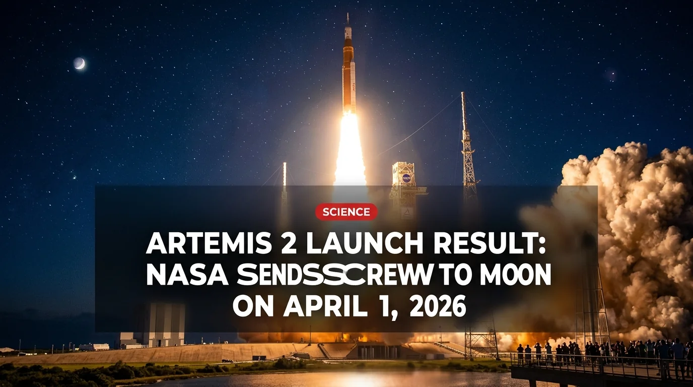 Artemis 2 Launch Result: NASA Sends Crew to Moon on April 1, 2026