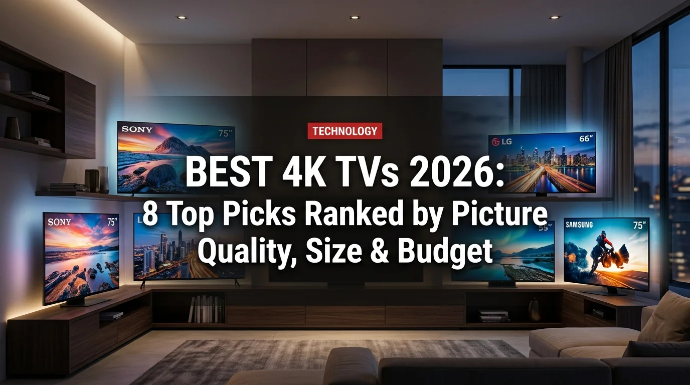 Best 4K TVs 2026: 8 Top Picks Ranked by Picture Quality, Size & Budget