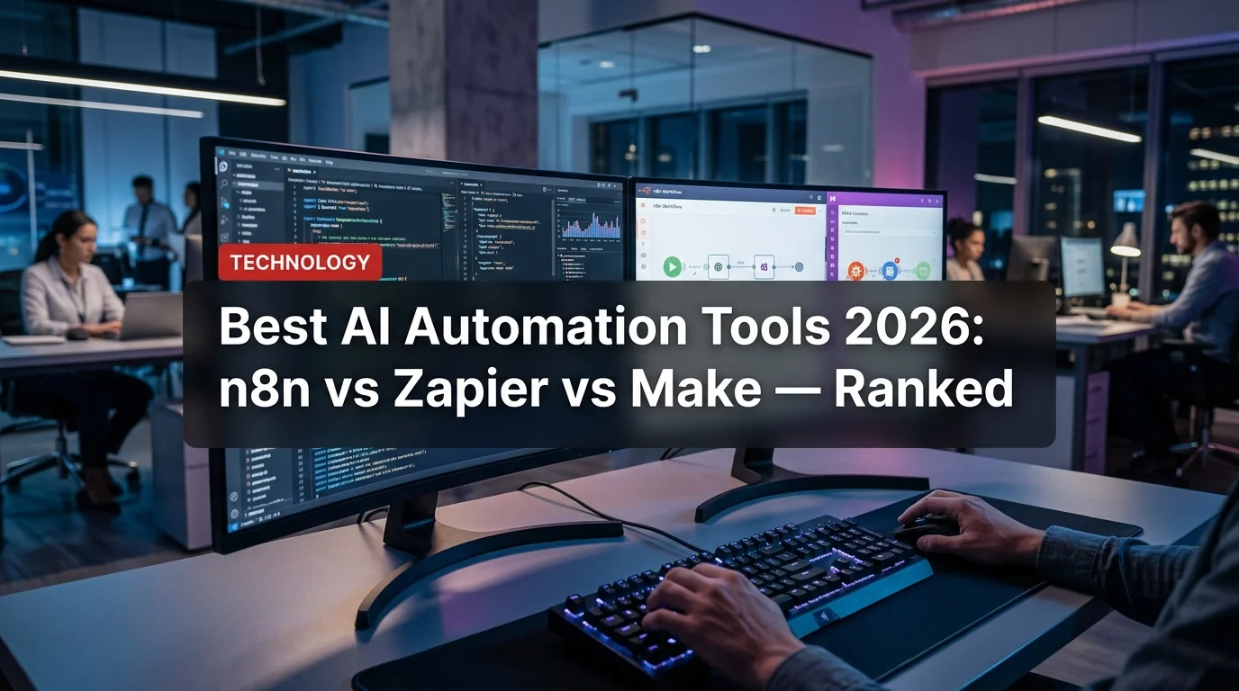 Best AI Automation Tools 2026: n8n vs Zapier vs Make — Ranked