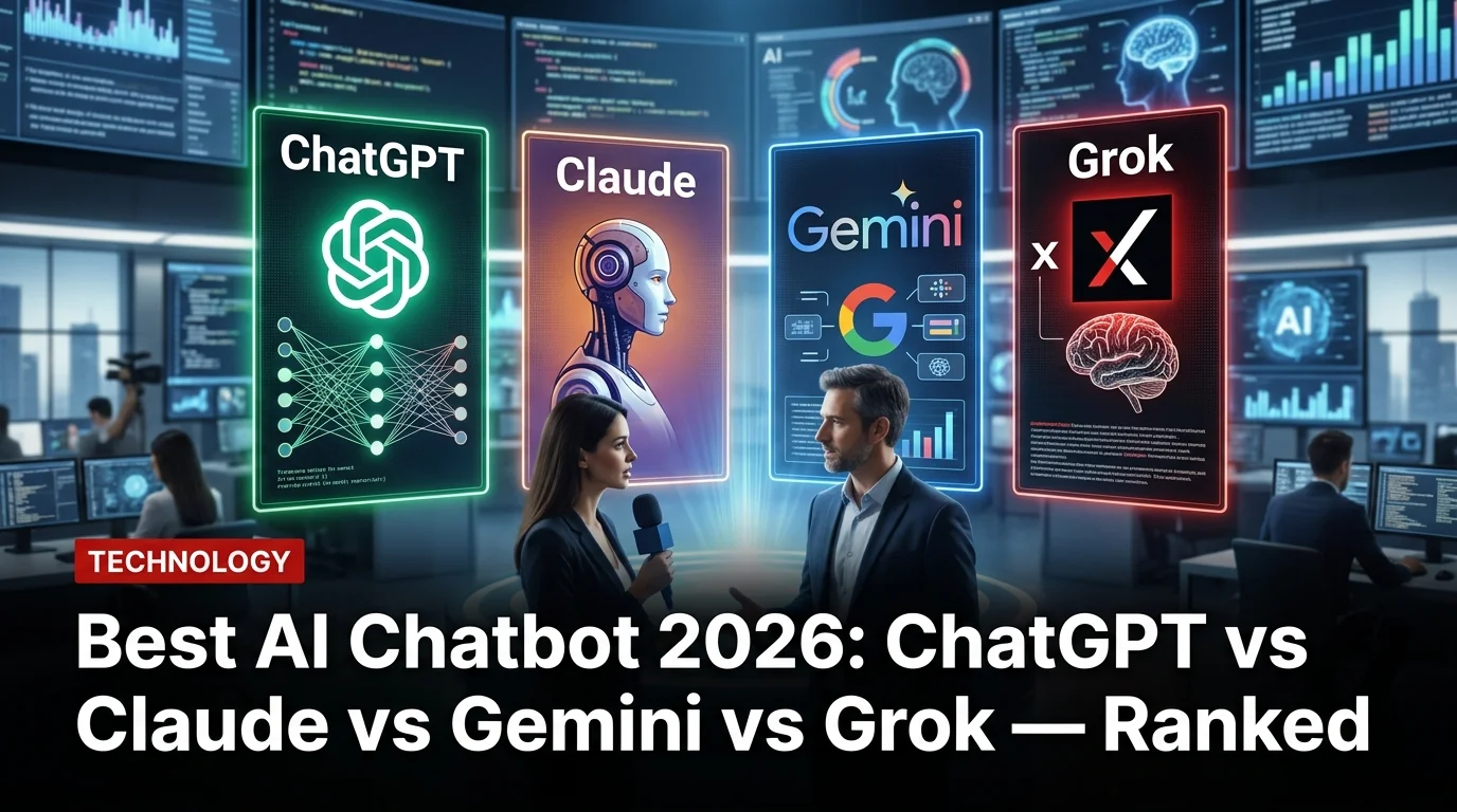 Best AI Chatbot 2026: ChatGPT vs Claude vs Gemini vs Grok — Ranked
