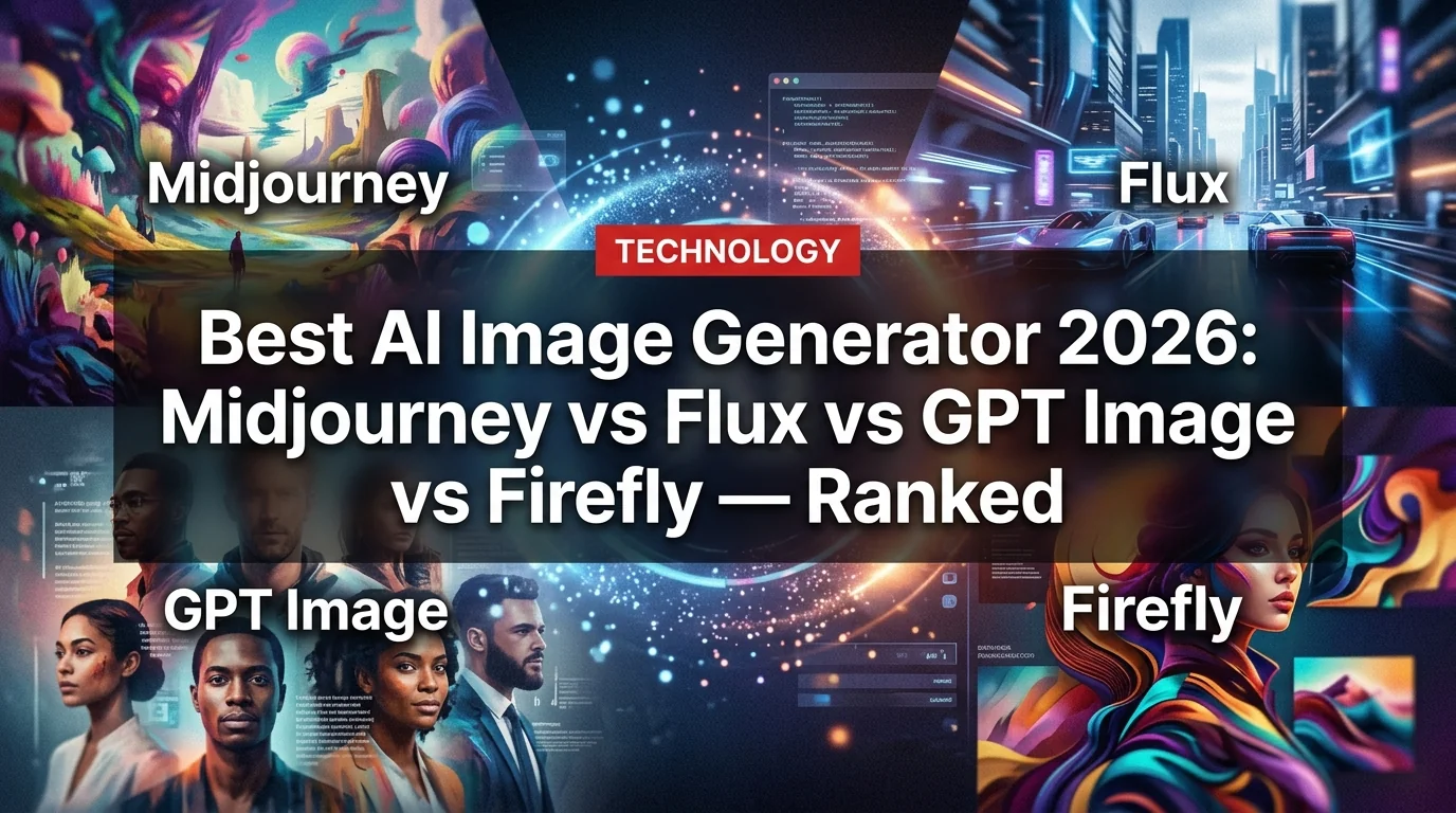 Best AI Image Generator 2026: Midjourney vs Flux vs GPT Image vs Firefly — Ranked
