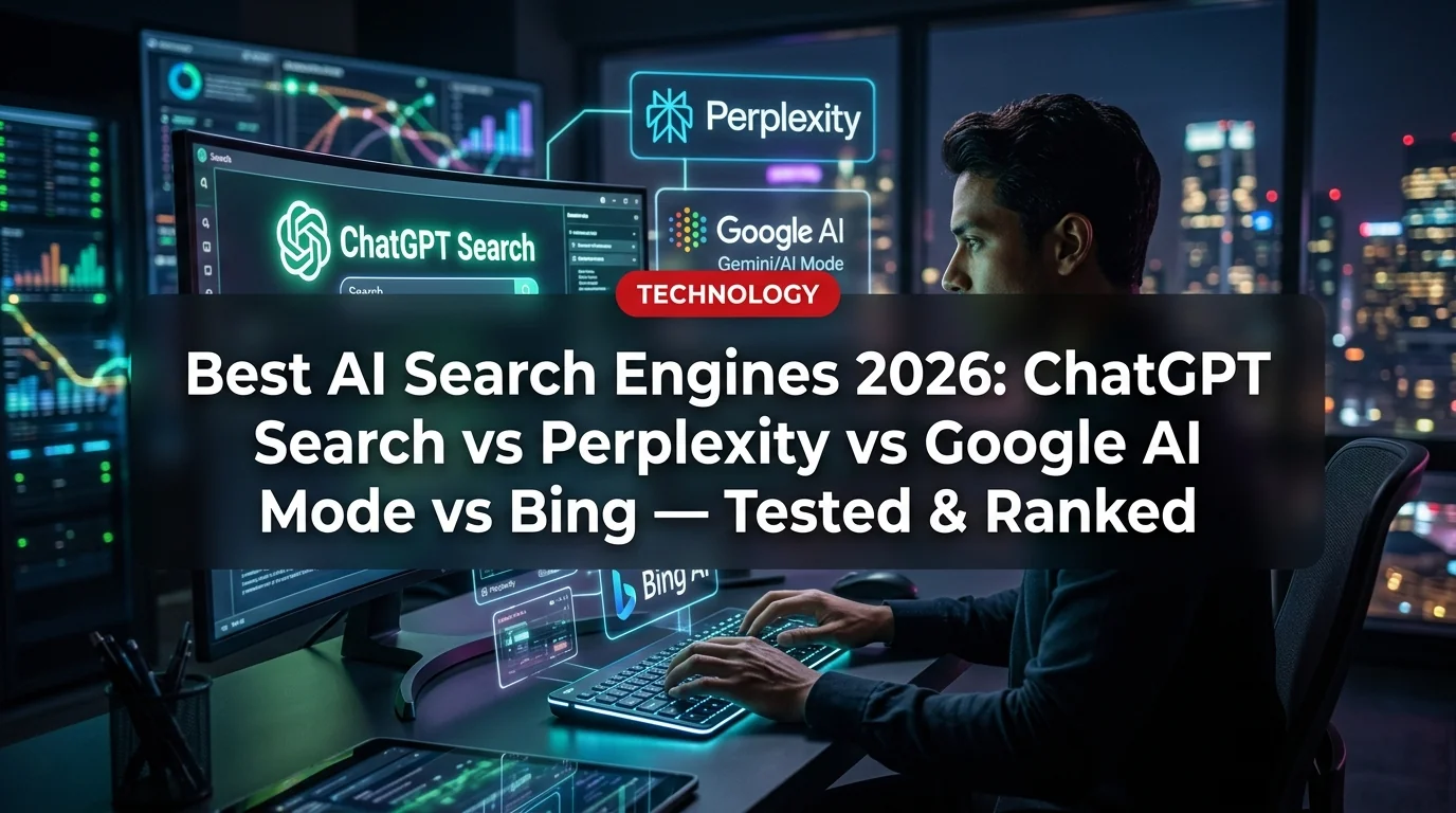 Best AI Search Engines 2026: ChatGPT Search vs Perplexity vs Google AI Mode vs Bing — Tested & Ranked