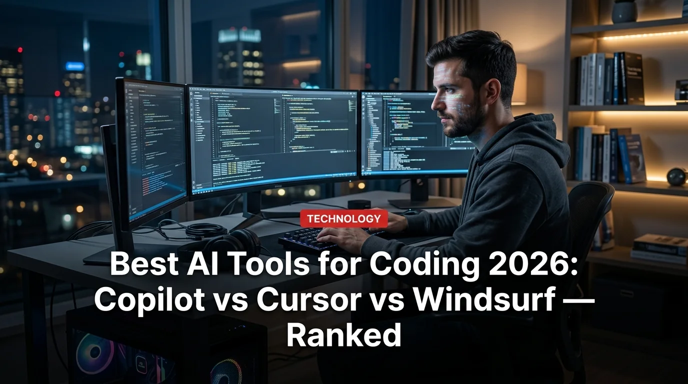 Best AI Tools for Coding 2026: Copilot vs Cursor vs Windsurf — Ranked