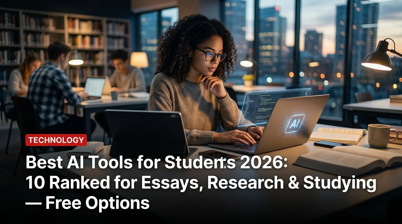 Best AI Tools for Students 2026: 10 Ranked for Essays, Research & Studying — Free Options