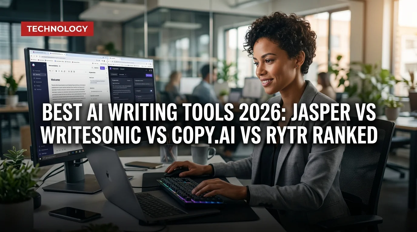 Best AI Writing Tools 2026: Jasper vs Writesonic vs Copy.ai vs Rytr Ranked