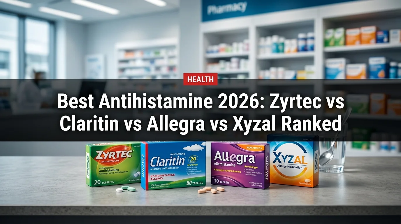 Best Antihistamine 2026: Zyrtec vs Claritin vs Allegra vs Xyzal Ranked