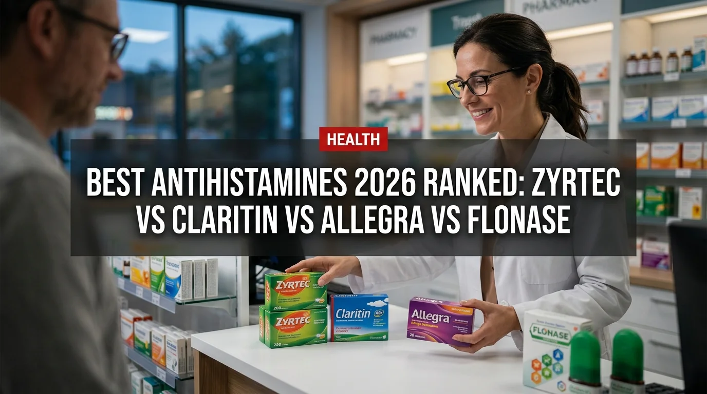 Best Antihistamines 2026 Ranked: Zyrtec vs Claritin vs Allegra vs Flonase
