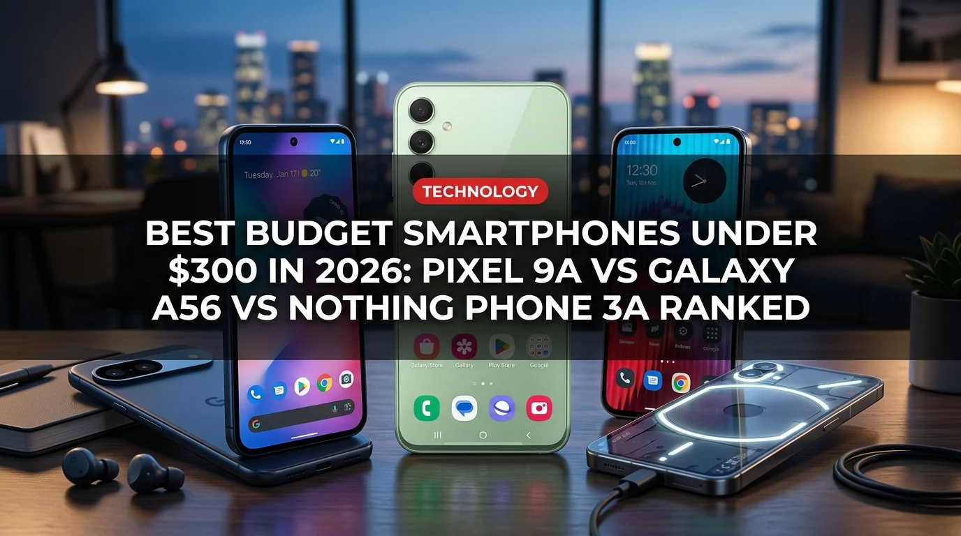 Best Budget Smartphones Under $300 in 2026: Pixel 9a vs Galaxy A56 vs Nothing Phone 3a Ranked