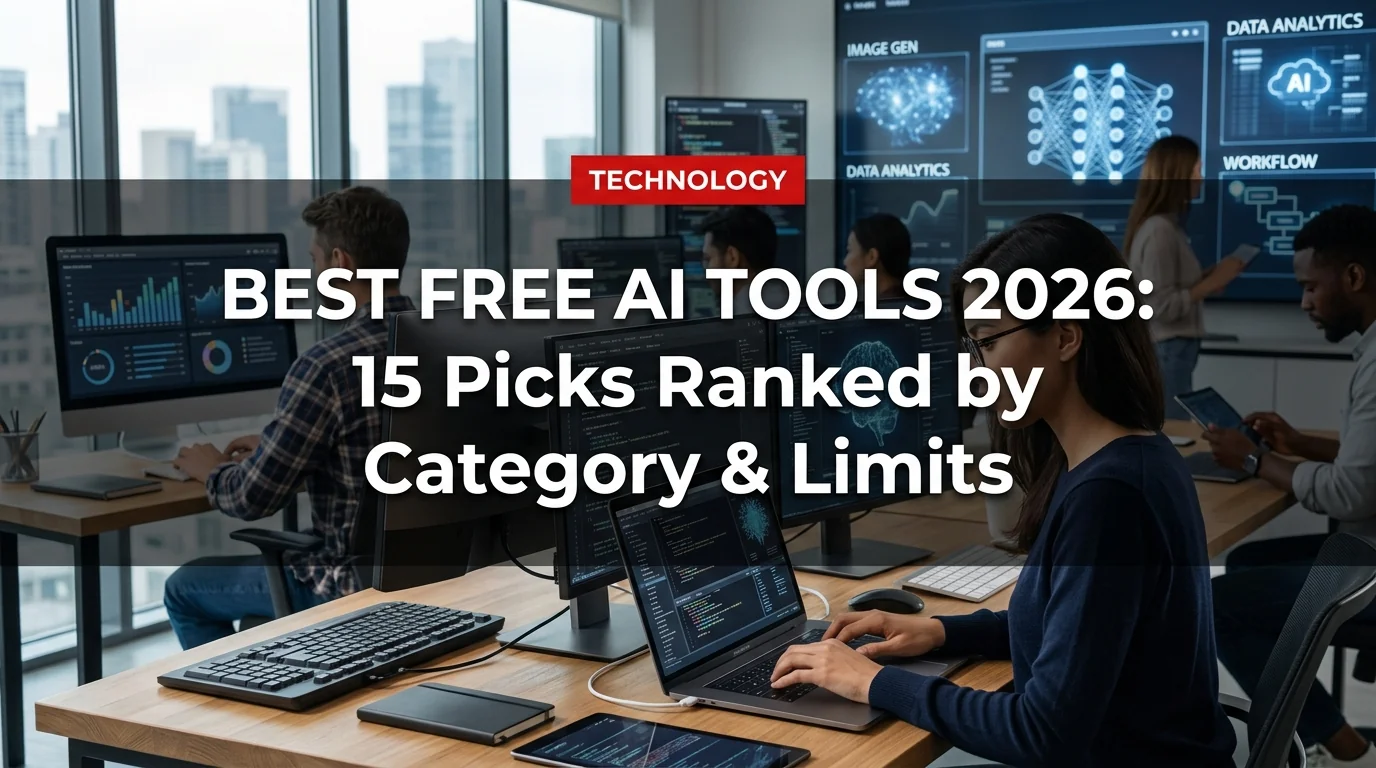 Best Free AI Tools 2026: 15 Picks Ranked by Category & Limits