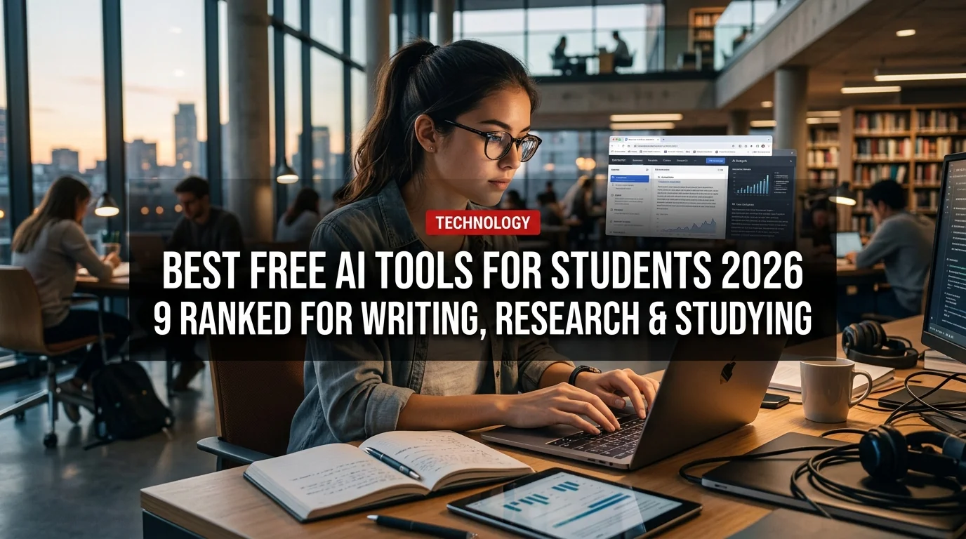 Best Free AI Tools for Students 2026: 9 Ranked for Writing, Research & Studying