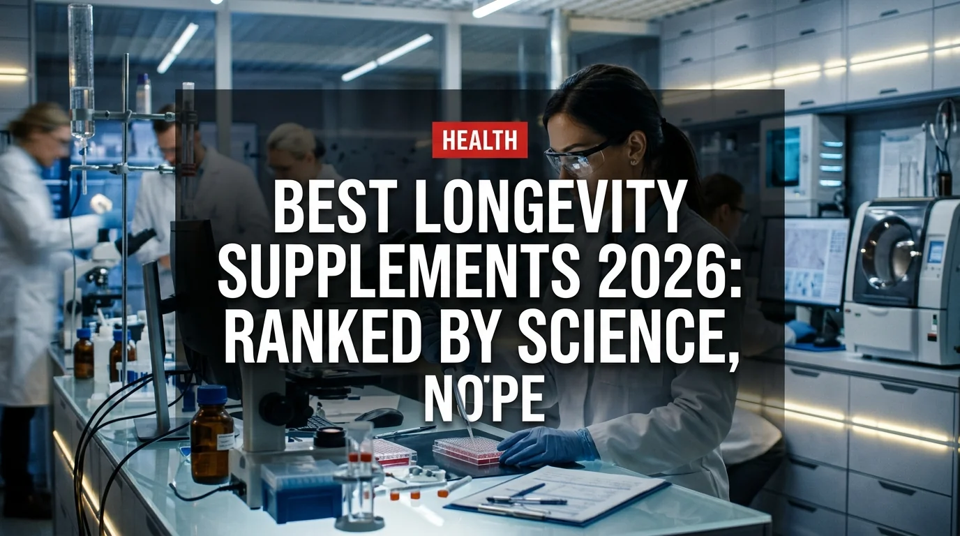 Best Longevity Supplements 2026: Ranked by Science, Not Hype