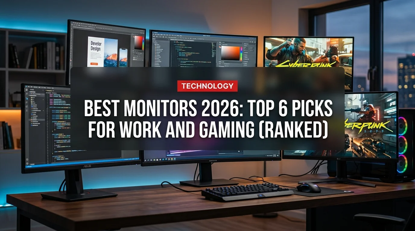 Best Monitors 2026: Top 6 Picks for Work and Gaming (Ranked)