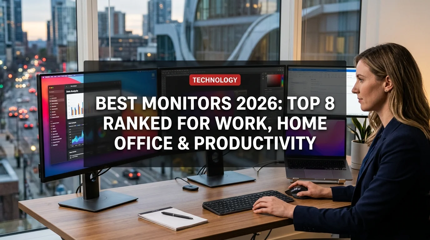 Best Monitors 2026: Top 8 Ranked for Work, Home Office & Productivity