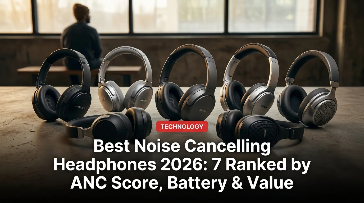 Best Noise Cancelling Headphones 2026: 7 Ranked by ANC Score, Battery & Value