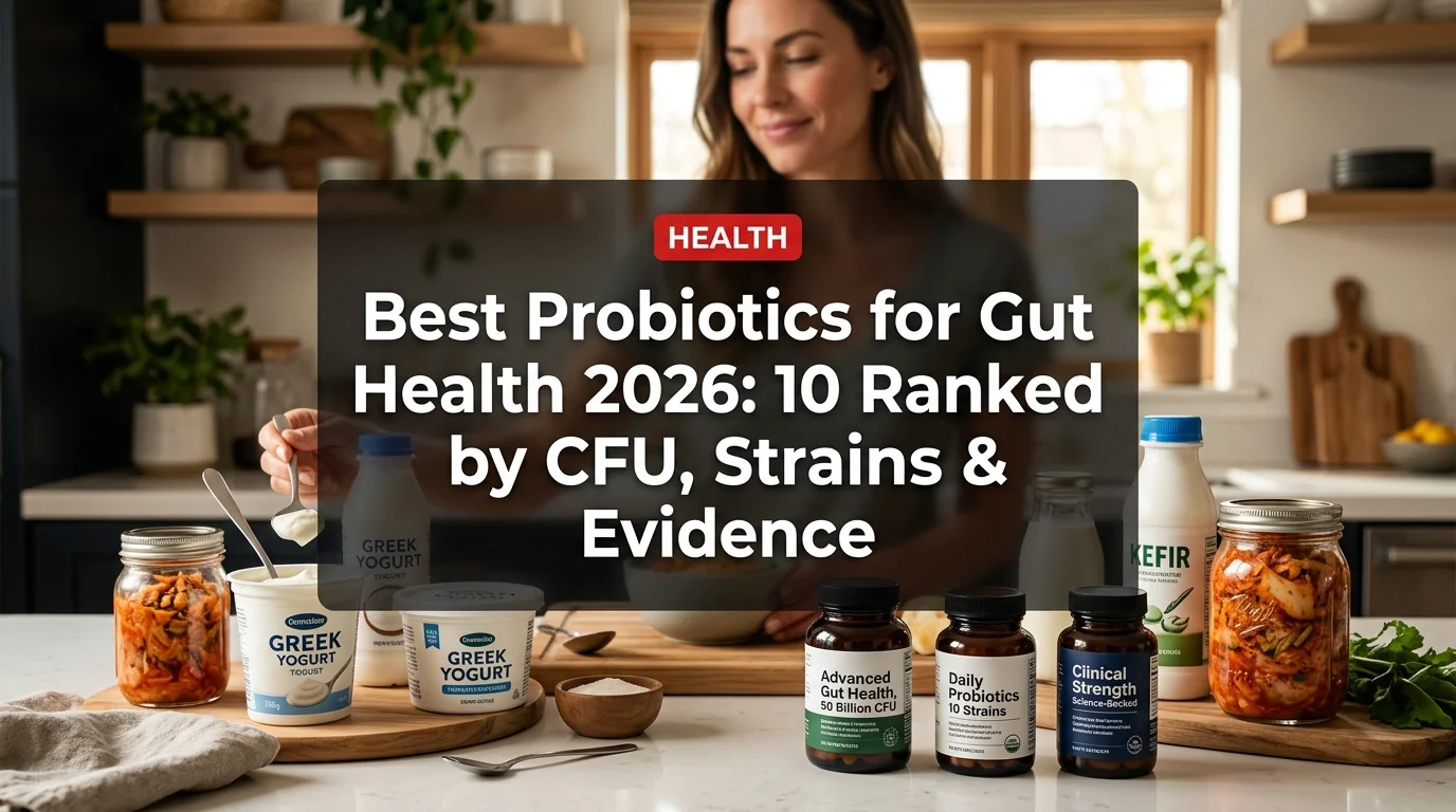 Best Probiotics for Gut Health 2026: 10 Ranked by CFU, Strains & Evidence