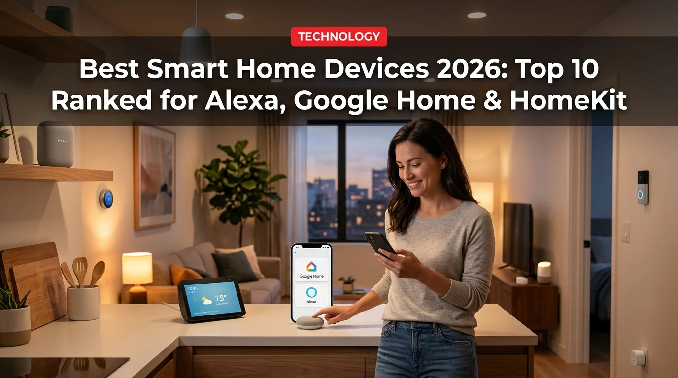 Best Smart Home Devices 2026: Top 10 Ranked for Alexa, Google Home & HomeKit
