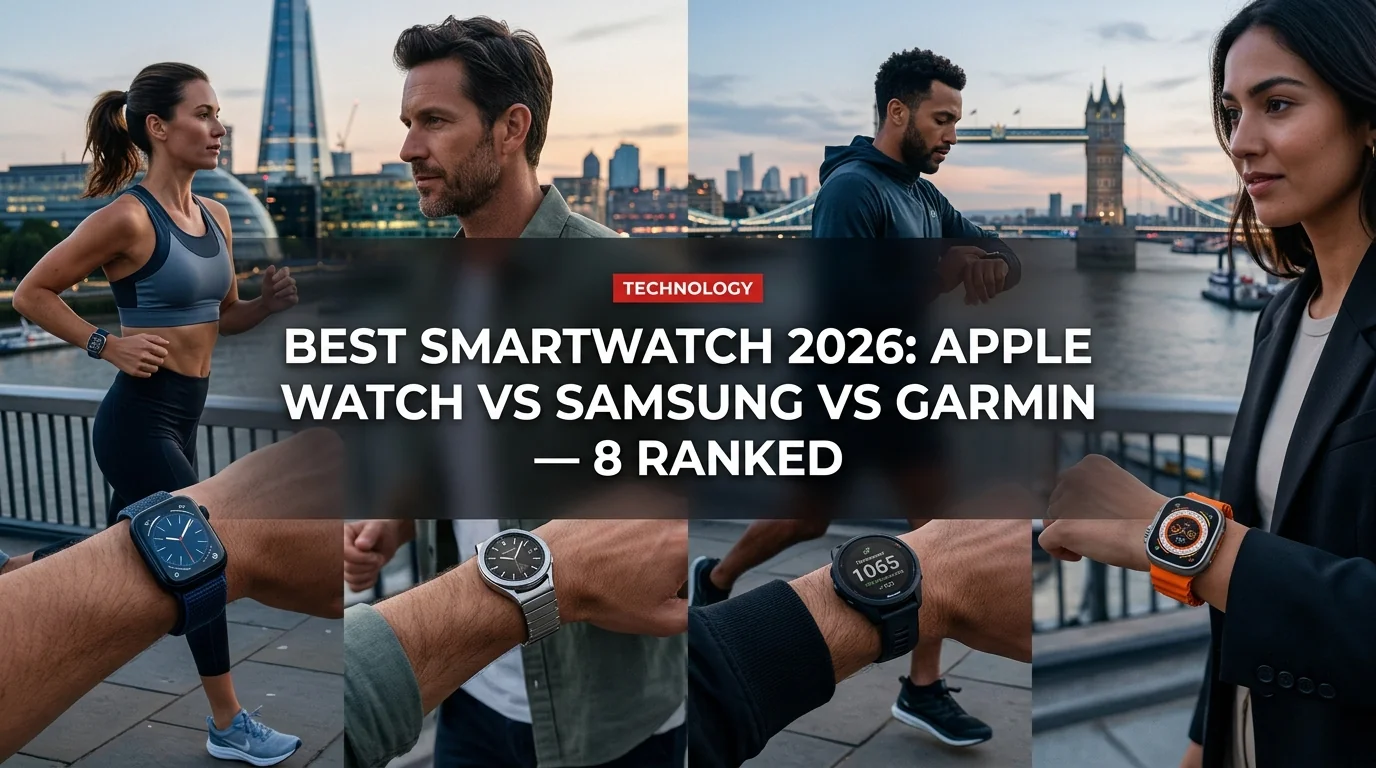 Best Smartwatch 2026: Apple Watch vs Samsung vs Garmin — 8 Ranked
