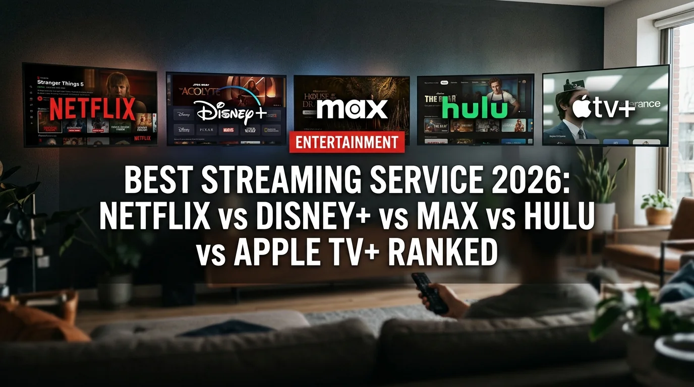 Best Streaming Service 2026: Netflix vs Disney+ vs Max vs Hulu vs Apple TV+ Ranked