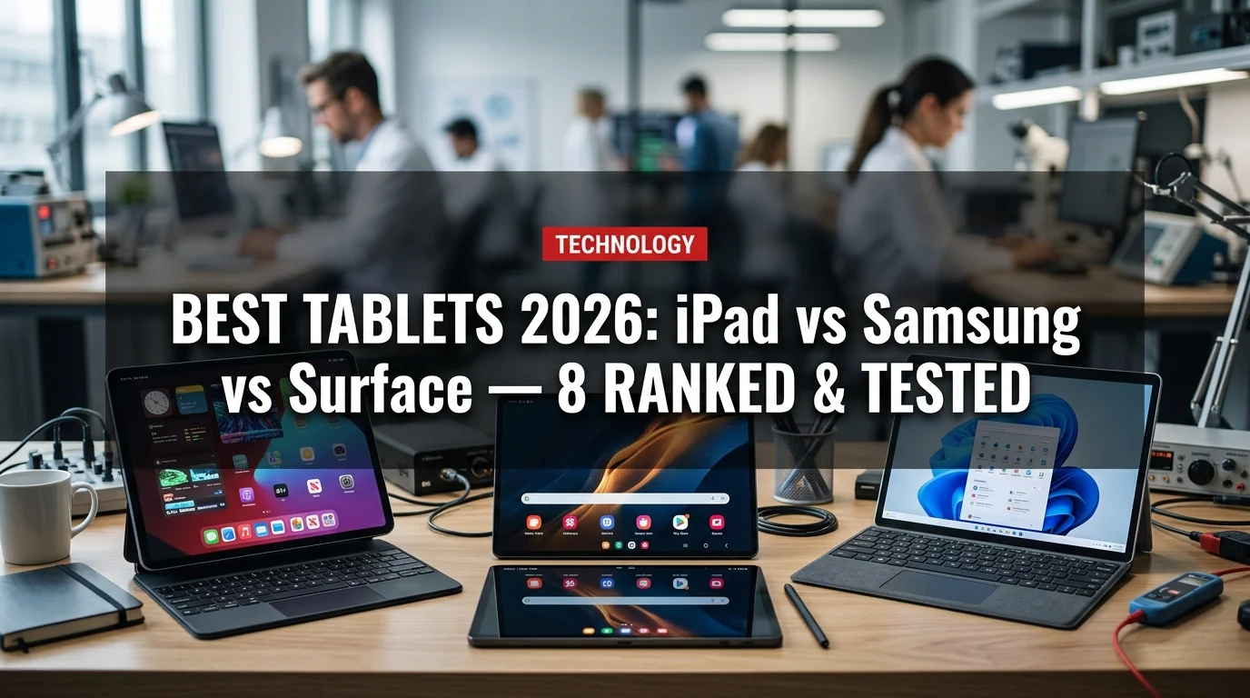 Best Tablets 2026: iPad vs Samsung vs Surface — 8 Ranked & Tested