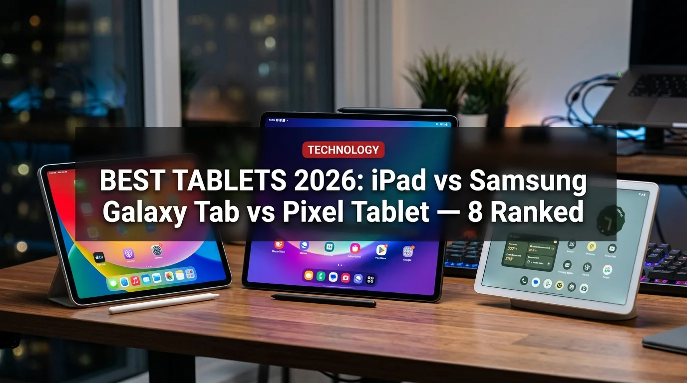 Best Tablets 2026: iPad vs Samsung Galaxy Tab vs Pixel Tablet — 8 Ranked