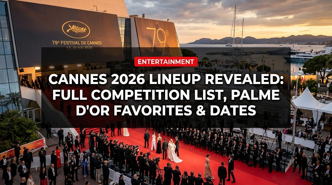 Cannes 2026 Lineup Revealed: Full Competition List, Palme d'Or Favorites & Dates