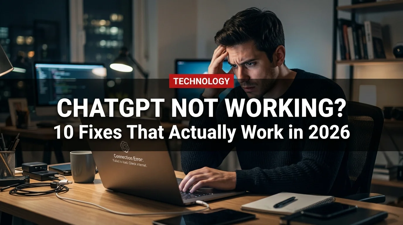 ChatGPT Not Working? 10 Fixes That Actually Work in 2026