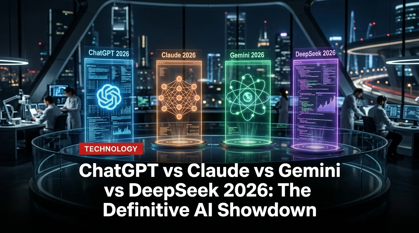 ChatGPT vs Claude vs Gemini vs DeepSeek 2026: The Definitive AI Showdown