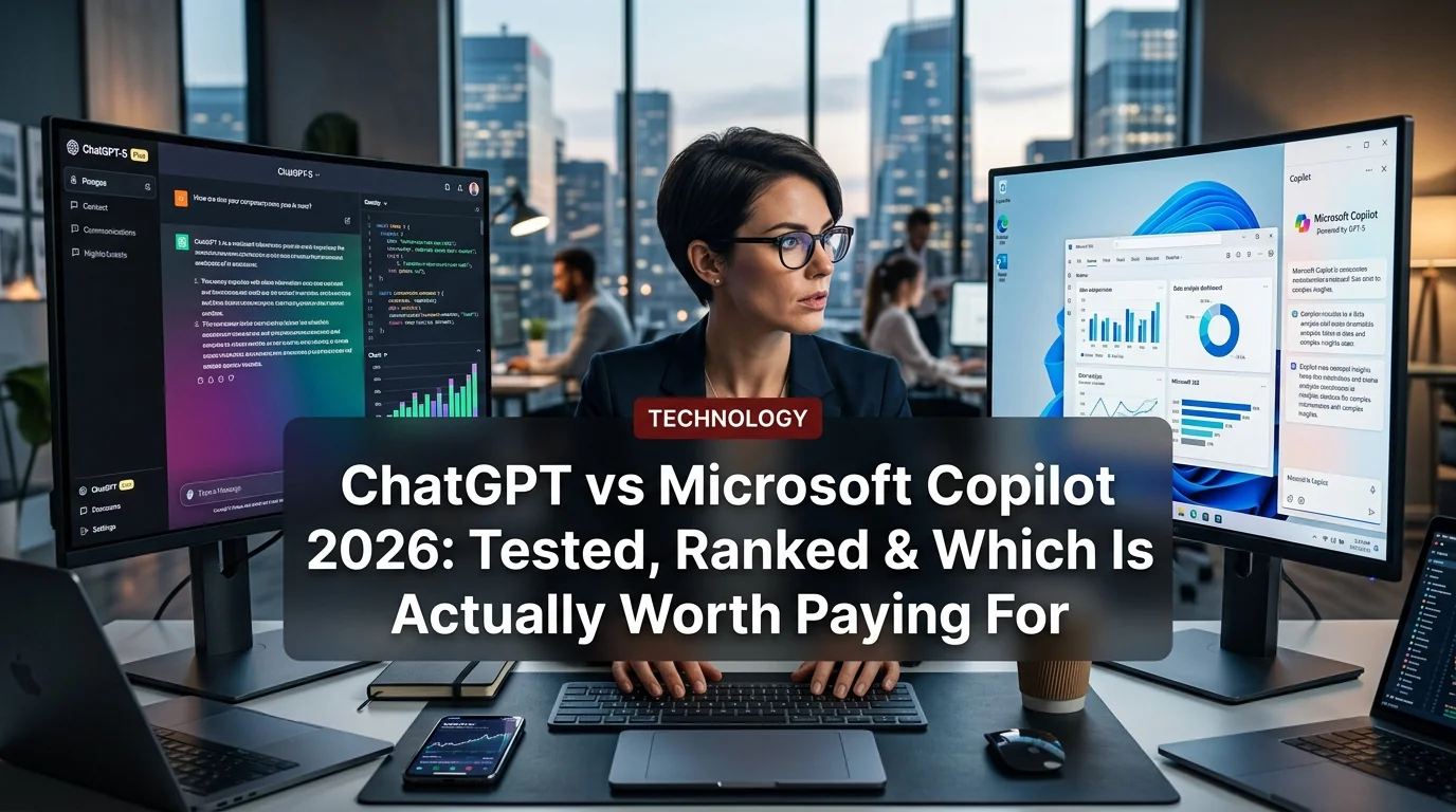 ChatGPT vs Microsoft Copilot 2026: Tested, Ranked & Which Is Actually Worth Paying For