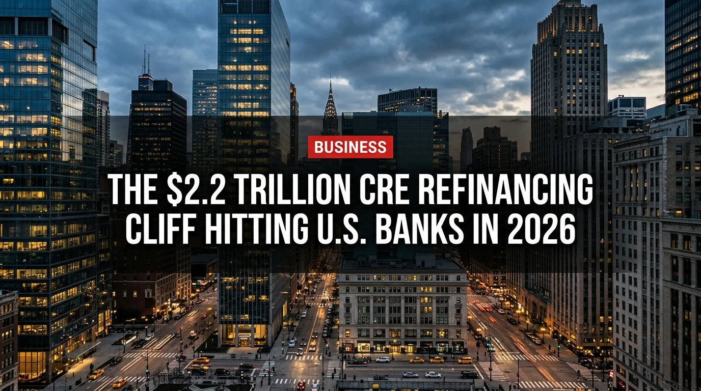 The $2.2 Trillion CRE Refinancing Cliff Hitting U.S. Banks in 2026