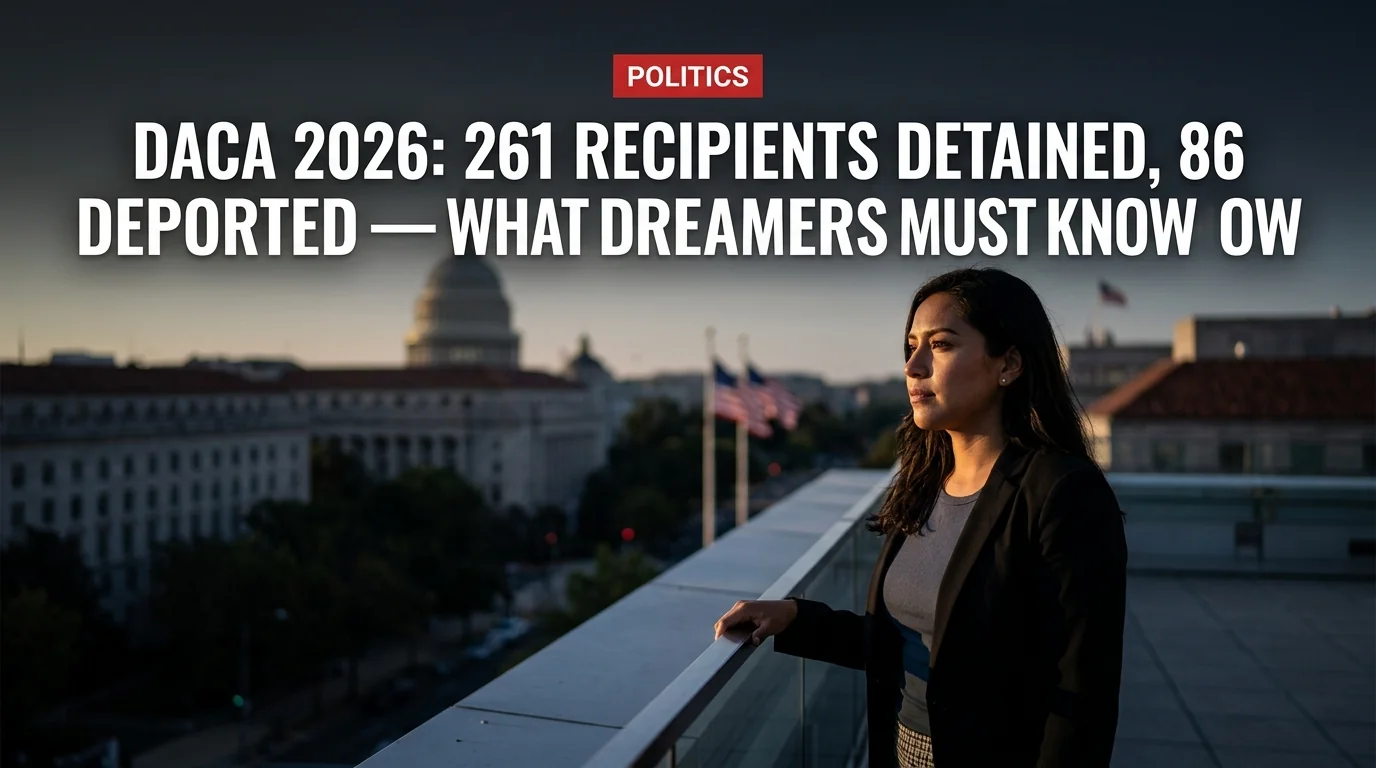 DACA 2026: 261 Recipients Detained, 86 Deported — What Dreamers Must Know Now