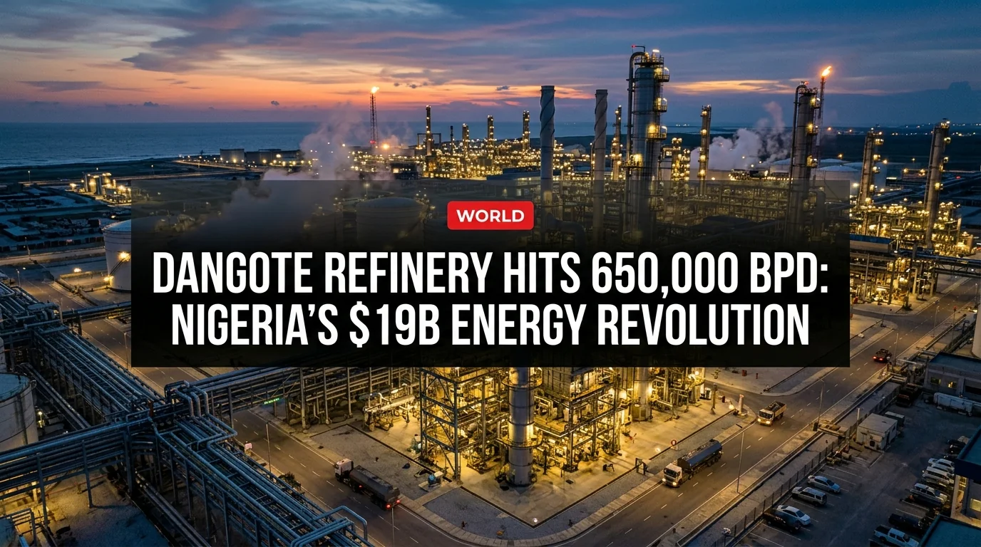 Dangote Refinery Hits 650,000 BPD: Nigeria's $19B Energy Revolution