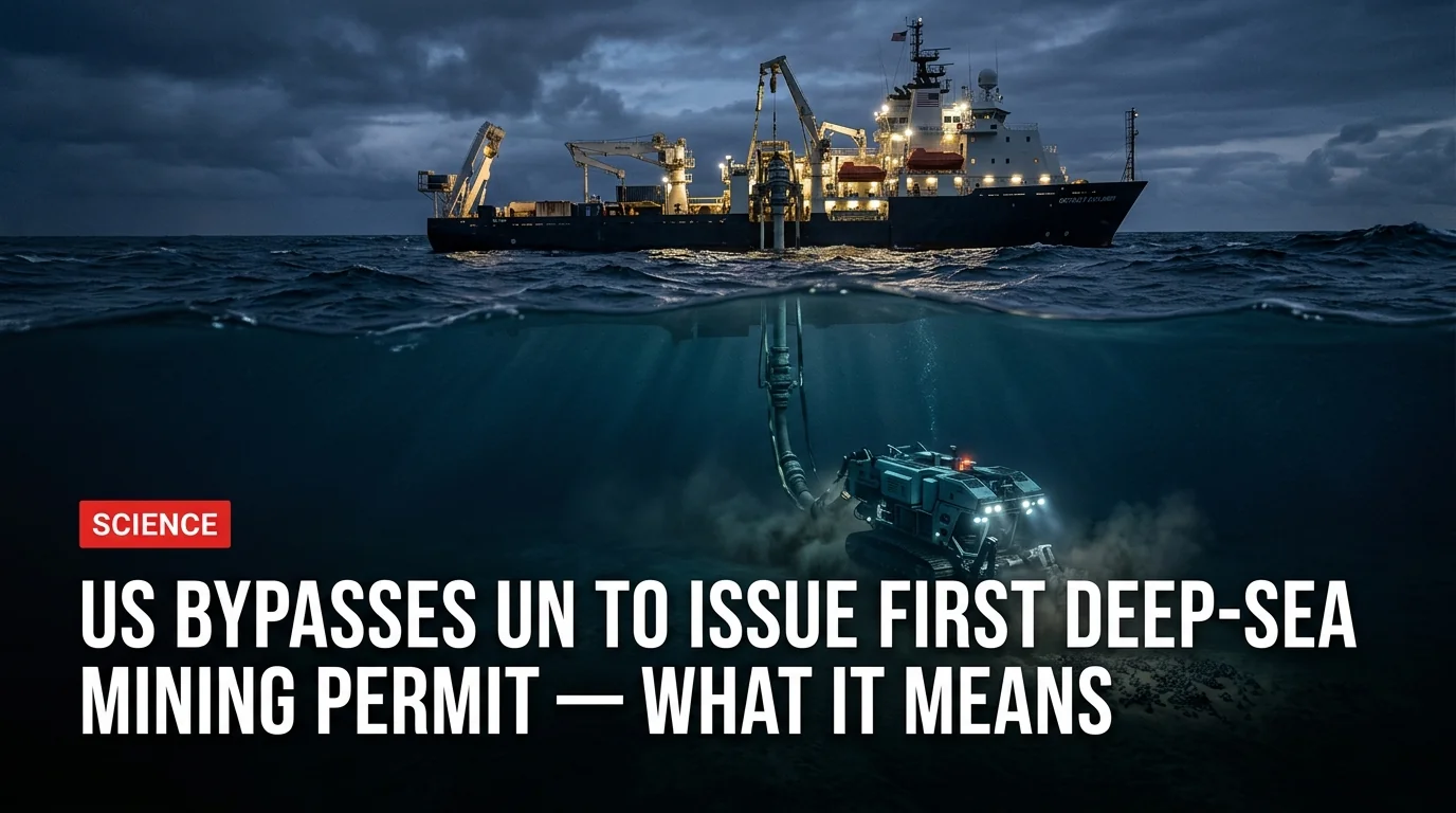 US Bypasses UN to Issue First Deep-Sea Mining Permit — What It Means