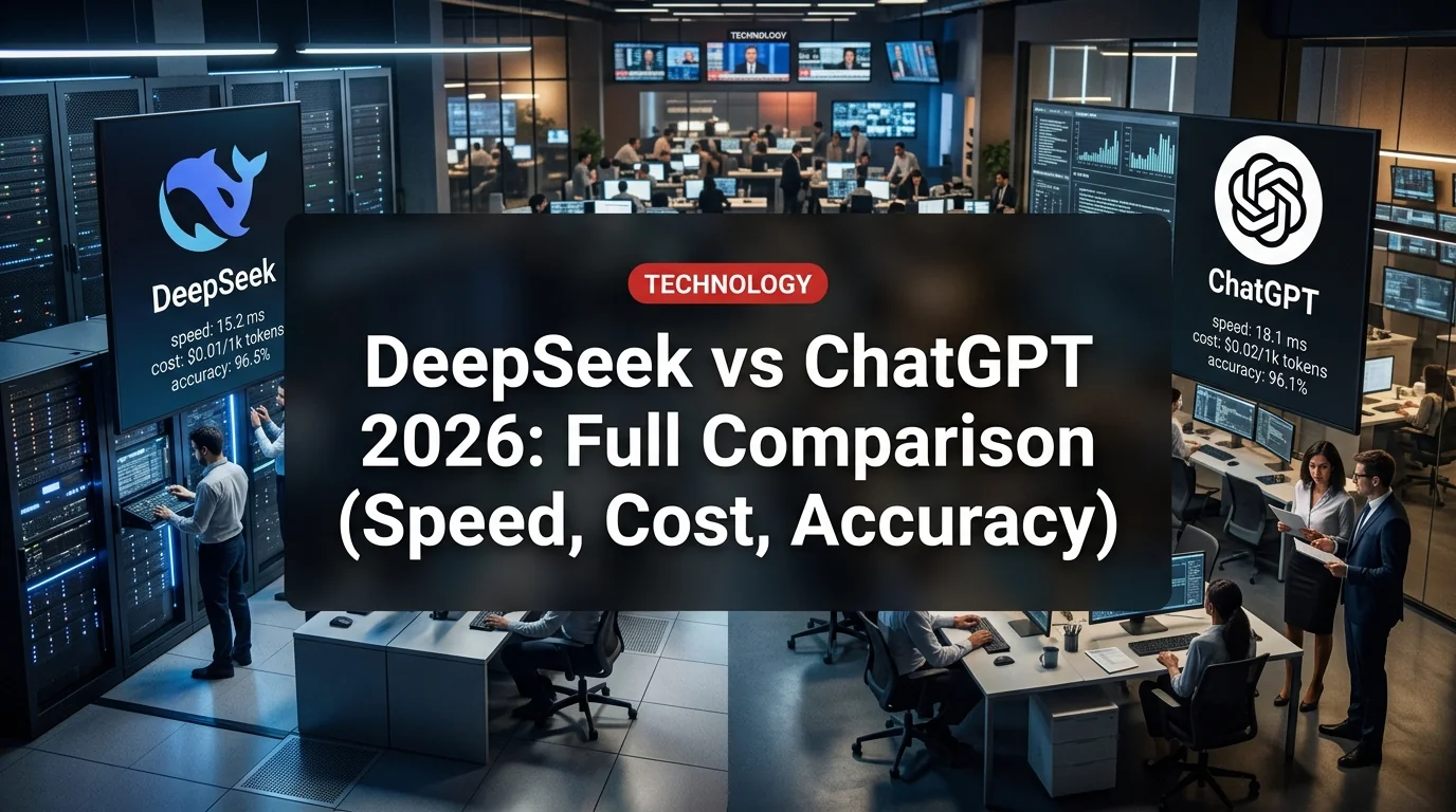 DeepSeek vs ChatGPT 2026: Full Comparison (Speed, Cost, Accuracy)