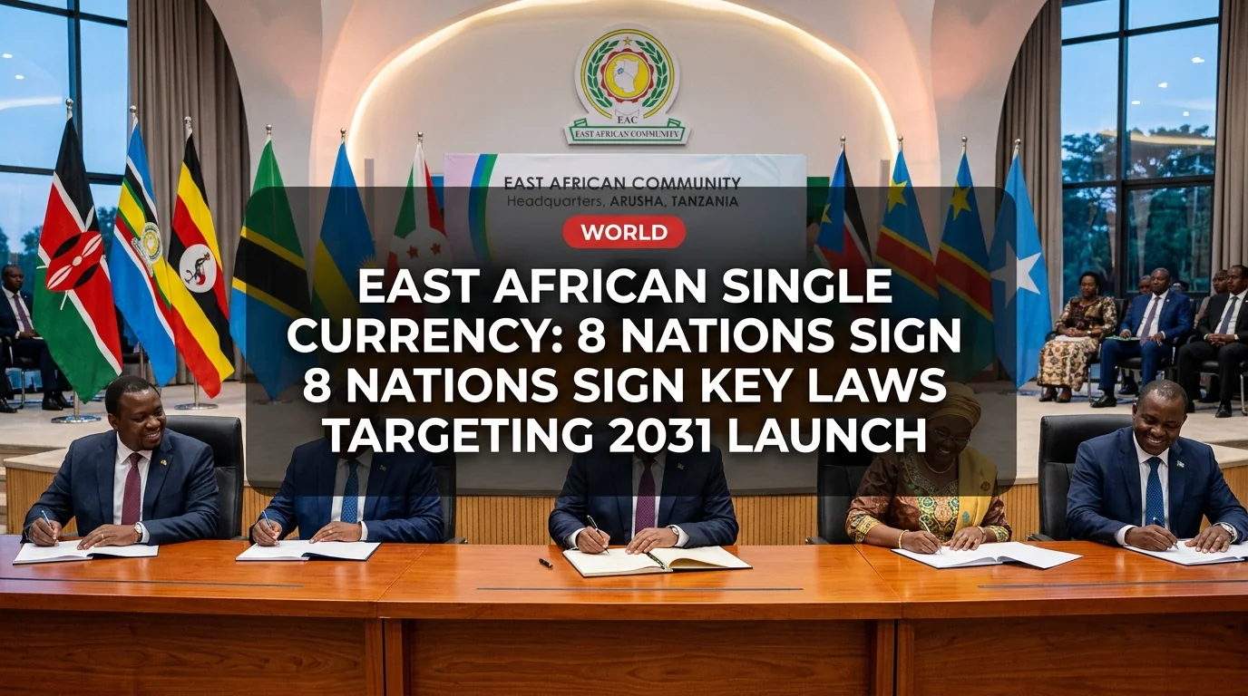 East African Single Currency: 8 Nations Sign Key Laws Targeting 2031 Launch