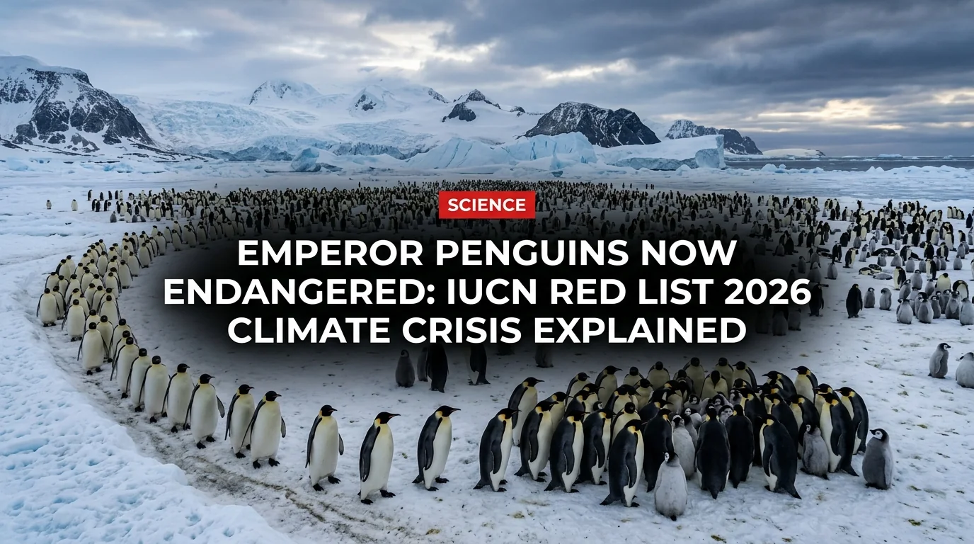 Emperor Penguins Now Endangered: IUCN Red List 2026 Climate Crisis Explained