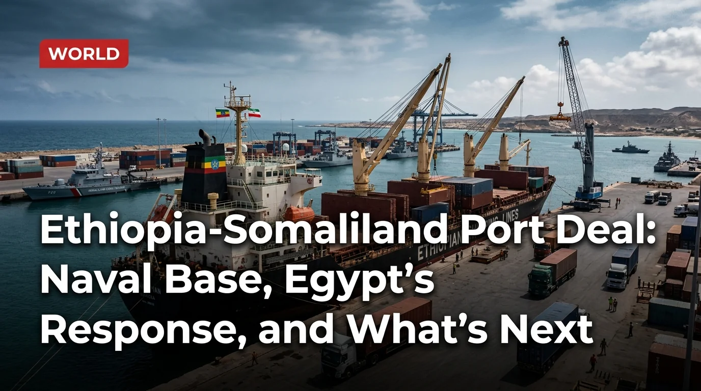 Ethiopia-Somaliland Port Deal: Naval Base, Egypt's Response, and What's Next