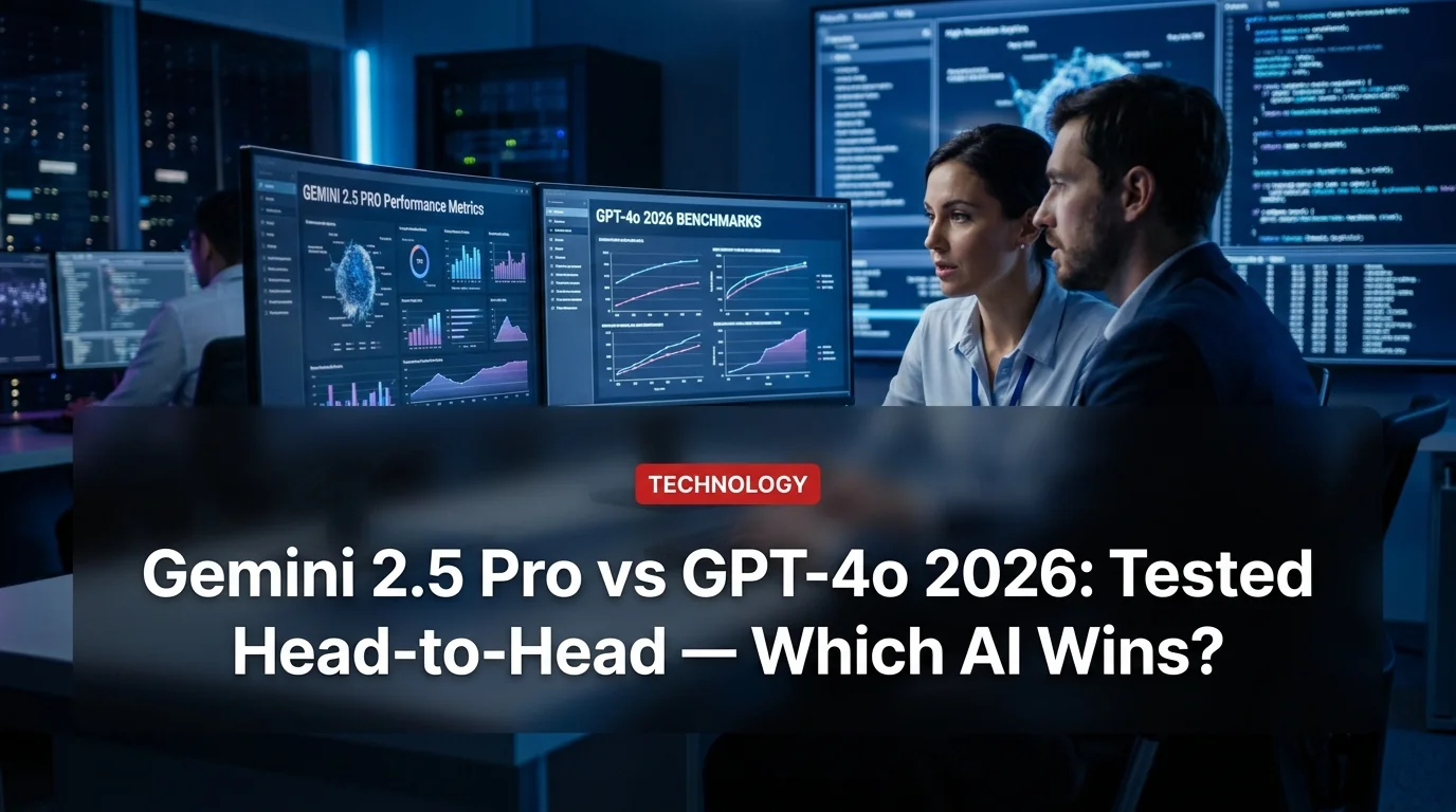 Gemini 2.5 Pro vs GPT-4o 2026: Tested Head-to-Head — Which AI Wins?
