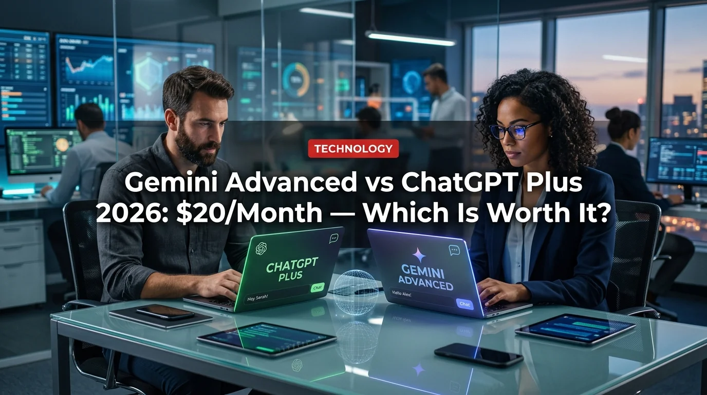 Gemini Advanced vs ChatGPT Plus 2026: $20/Month — Which Is Worth It?