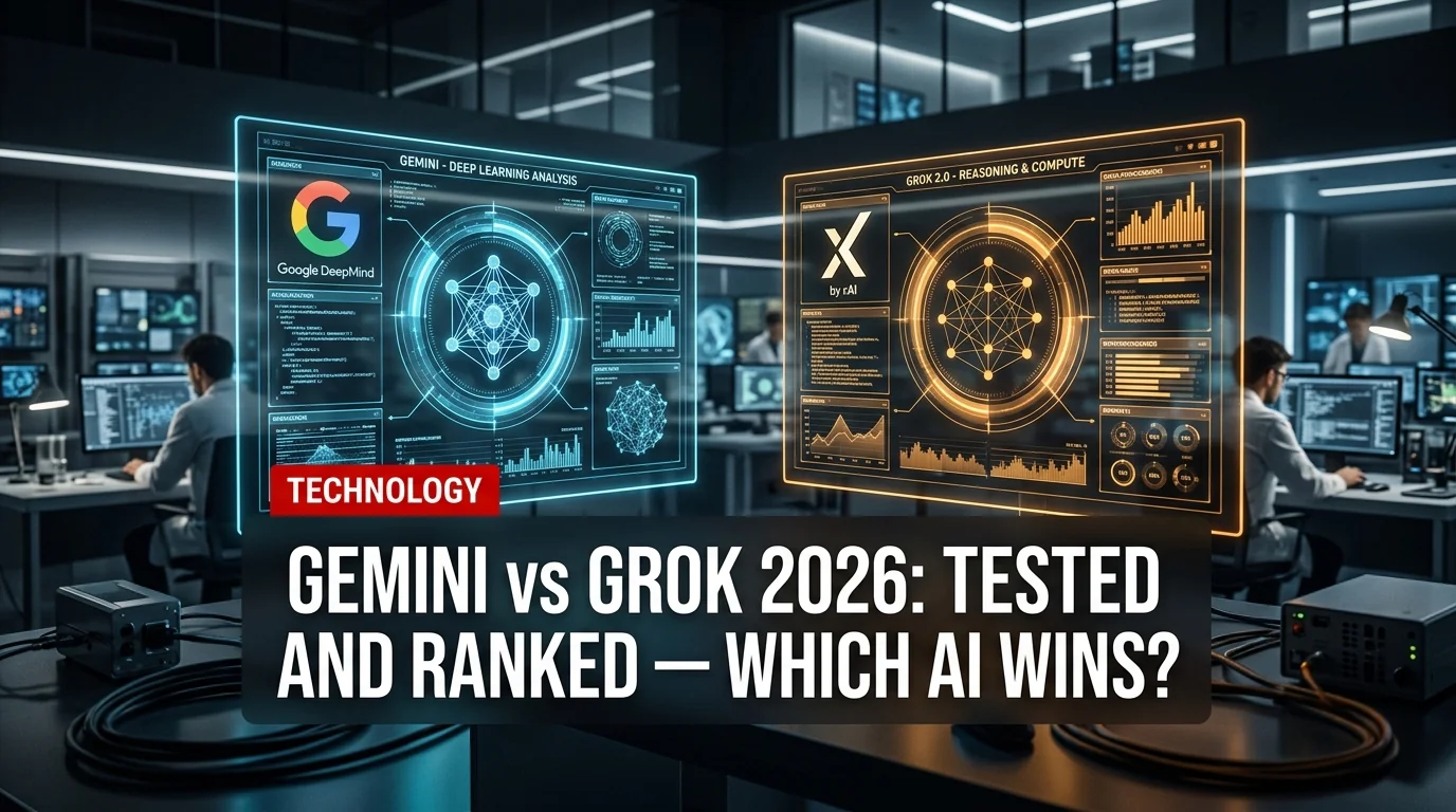 Gemini vs Grok 2026: Tested and Ranked — Which AI Wins?