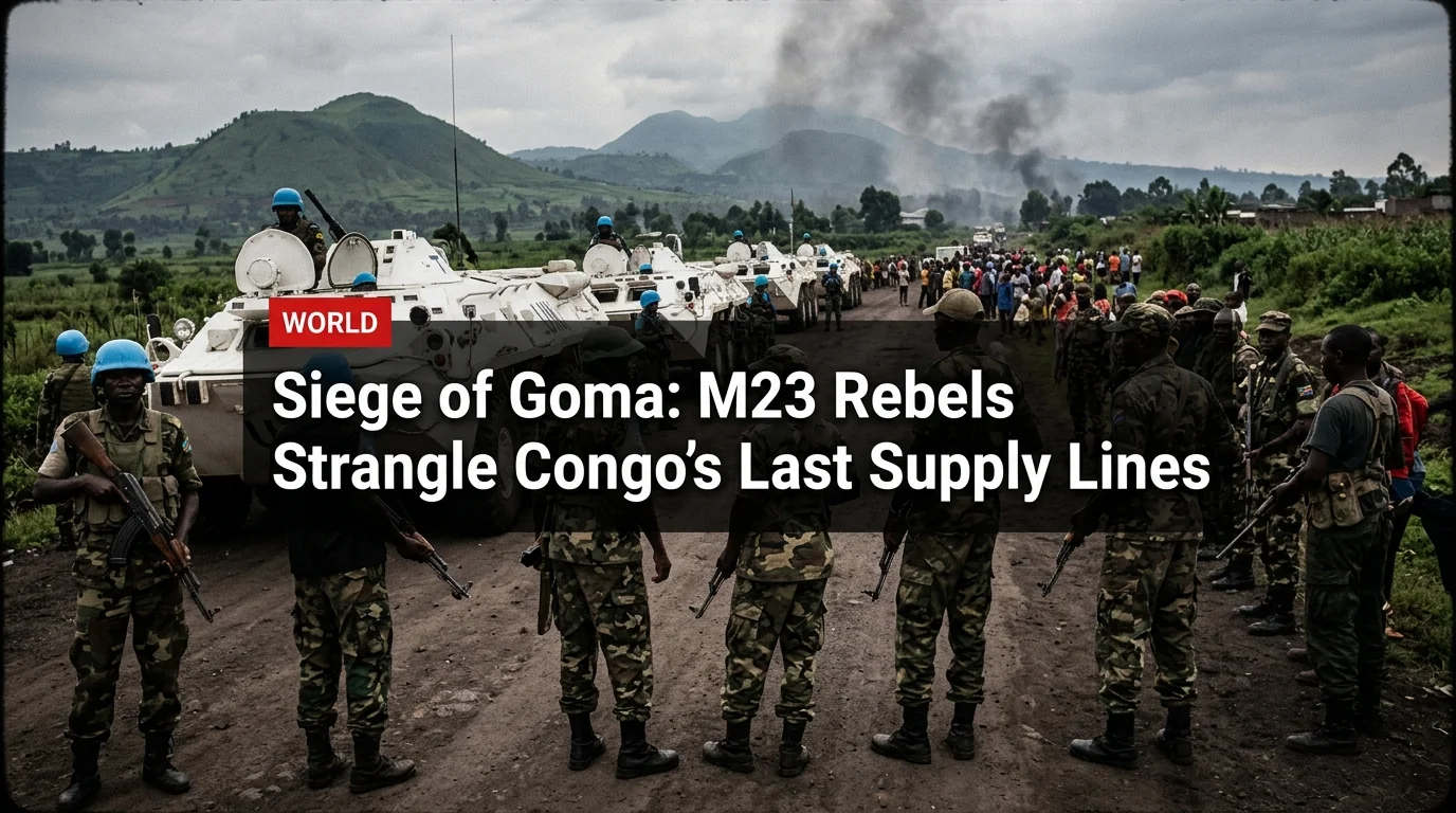 Siege of Goma: M23 Rebels Strangle Congo's Last Supply Lines