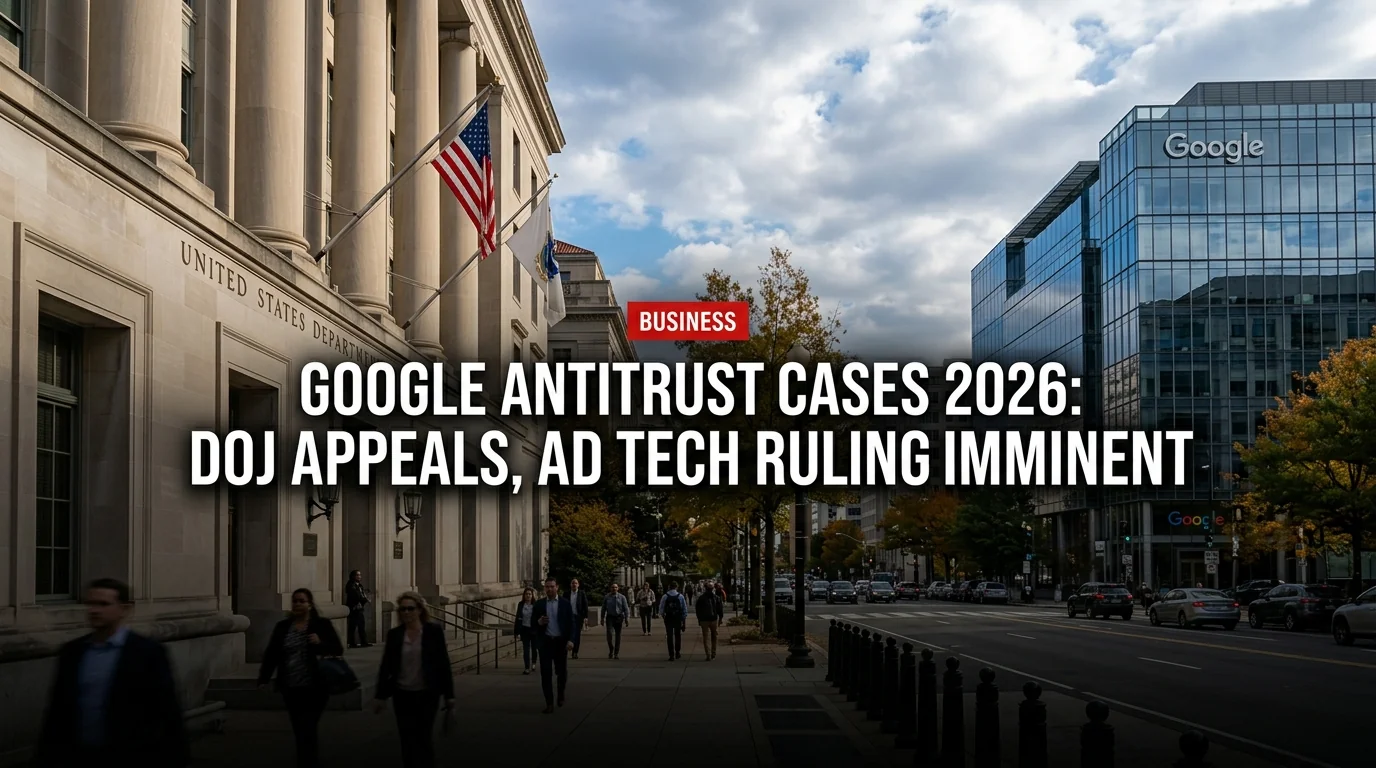 Google Antitrust Cases 2026: DOJ Appeals, Ad Tech Ruling Imminent