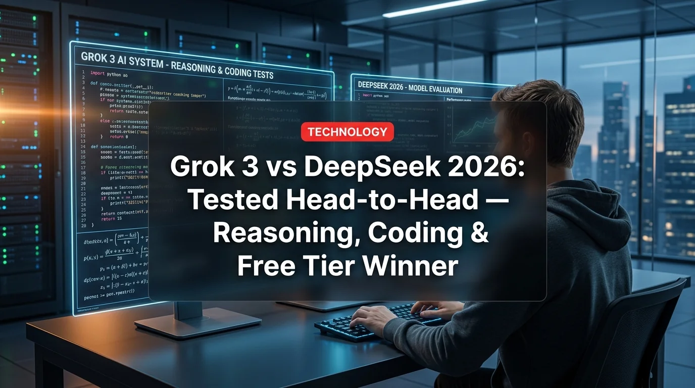Grok 3 vs DeepSeek 2026: Tested Head-to-Head — Reasoning, Coding & Free Tier Winner