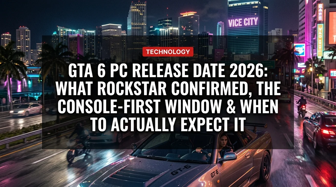 GTA 6 PC Release Date 2026: What Rockstar Confirmed, the Console-First Window & When to Actually Expect It
