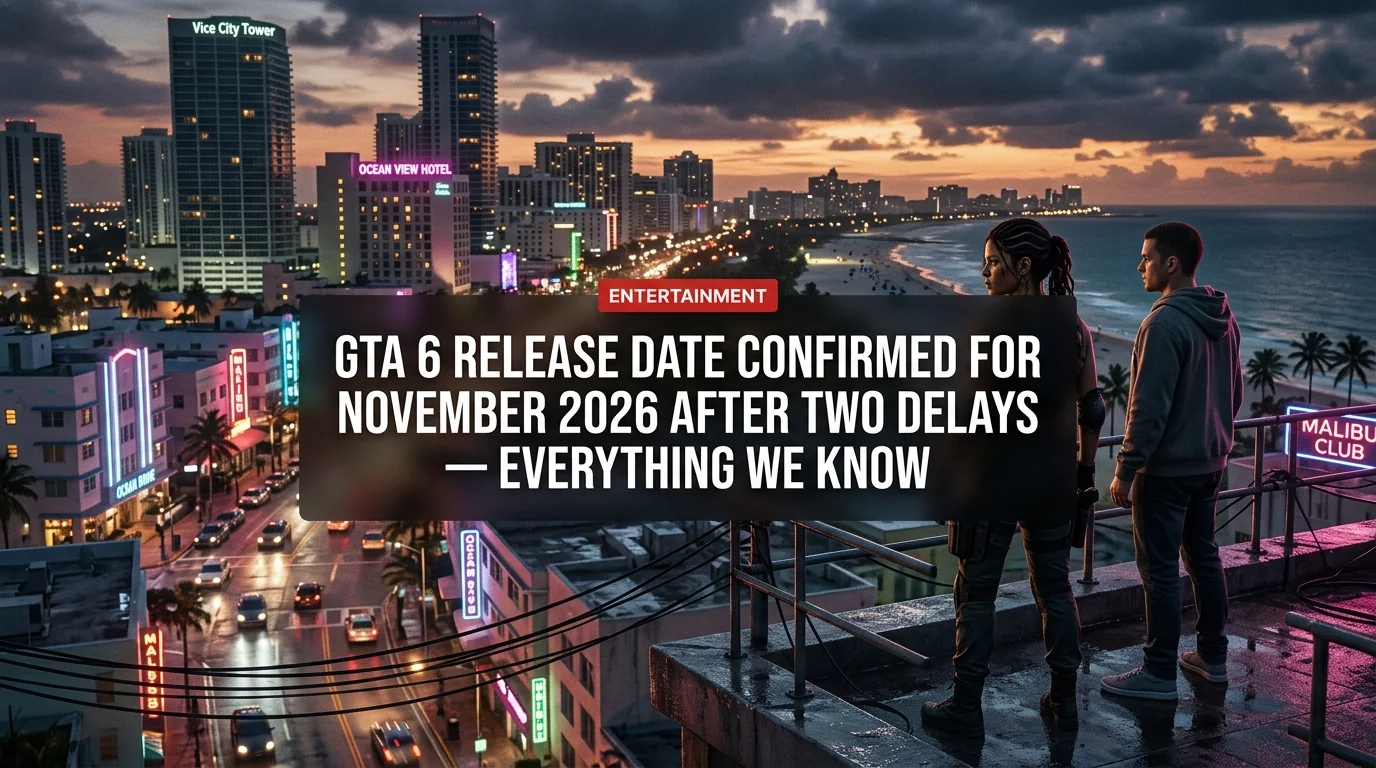 GTA 6 Release Date Confirmed for November 2026 After Two Delays — Everything We Know