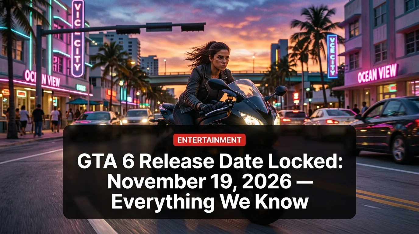 GTA 6 Release Date Locked: November 19, 2026 — Everything We Know