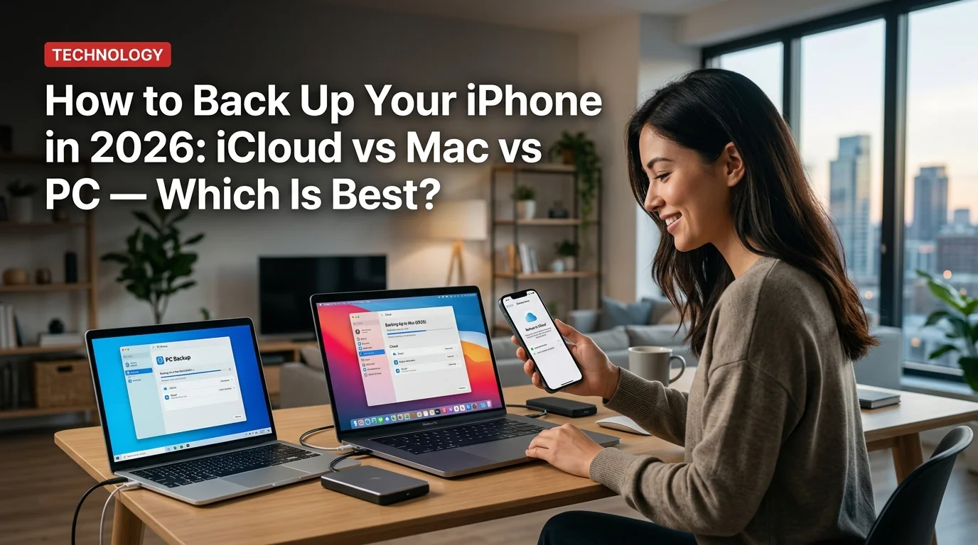 How to Back Up Your iPhone in 2026: iCloud vs Mac vs PC — Which Is Best?