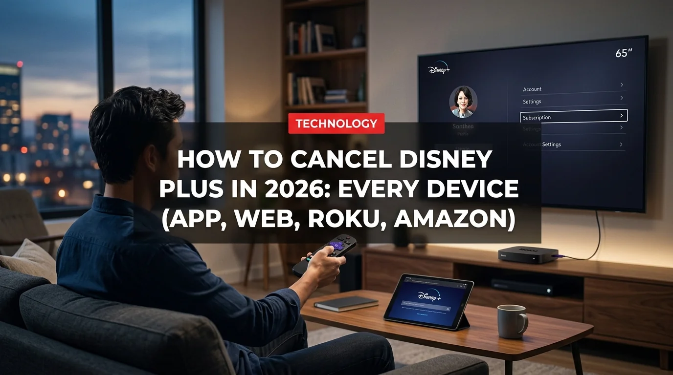 How to Cancel Disney Plus in 2026: Every Device (App, Web, Roku, Amazon)